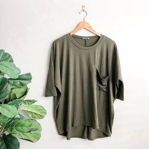 Talulah Crew Oversized Slouchy Pocket T-Shirt M